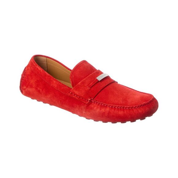 Ferragamo Grenoble Suede Loafer Red